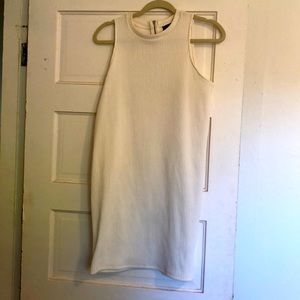Zara cream bodycon dress